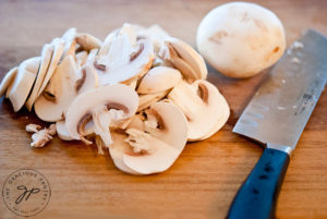 Clean Eating Garlic Mushrooms With Double Cream Brie Cheese