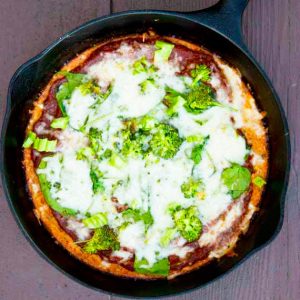 Clean Eating Baked Skillet Frittata Pizza Recipe