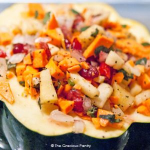 Clean Eating Stuffed Acorn Squash Recipe