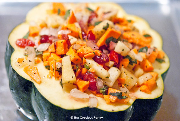 Clean Eating Stuffed Acorn Squash Recipe