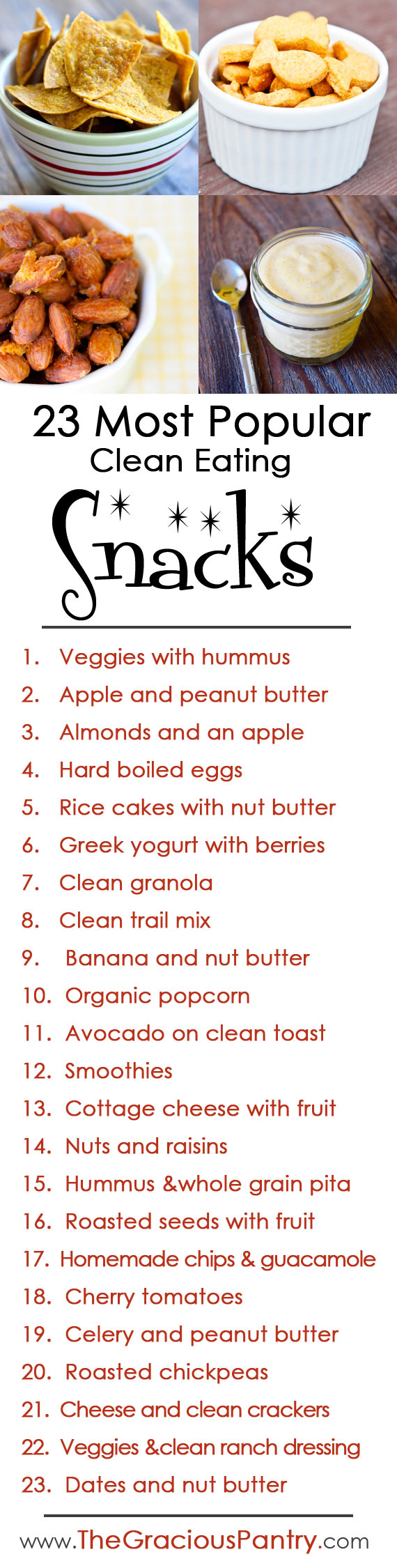 23 Clean Eating Snack Ideas