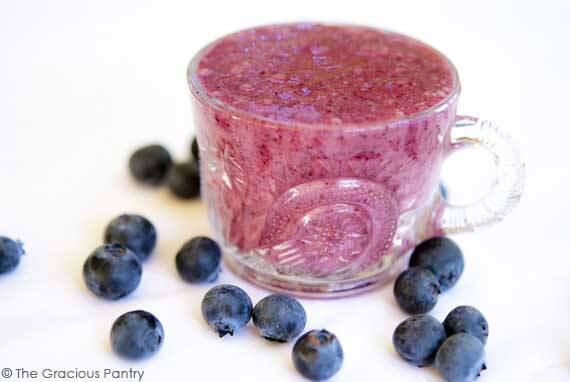 Clean Eating Blueberry Smoothie