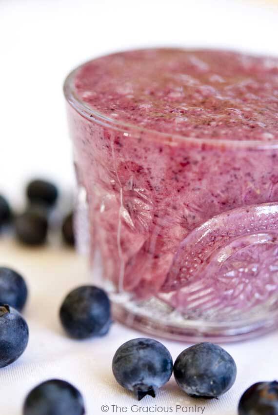 Clean Eating Blueberry Smoothie