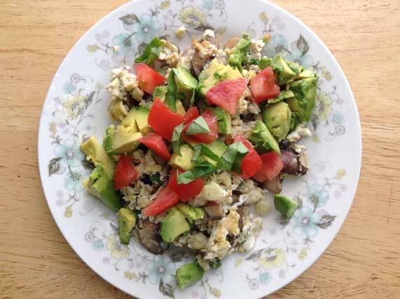 Egg Vegetable Scramble Recipe