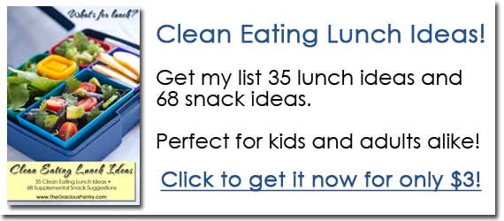 Ad graphic for the Clean Eating Lunches download.