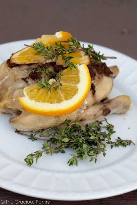 Clean Eating Middle-Eastern Style Slow Cooker Cornish Game Hens