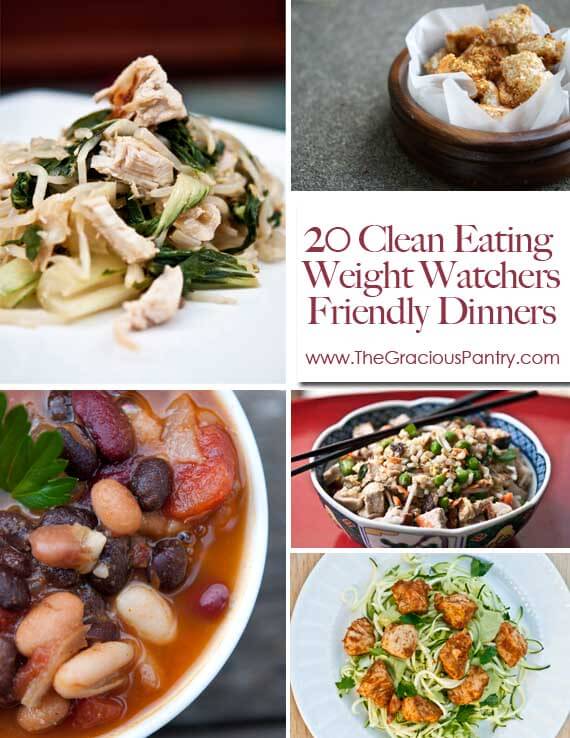 20 Clean Eating Weight Watcher’s-Friendly Dinners