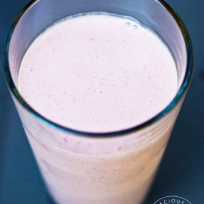 Clean Eating Peanut Butter Strawberry Smoothie Recipe