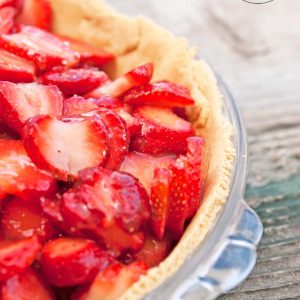 Clean Eating Glazed Fresh Strawberry Pie Recipe