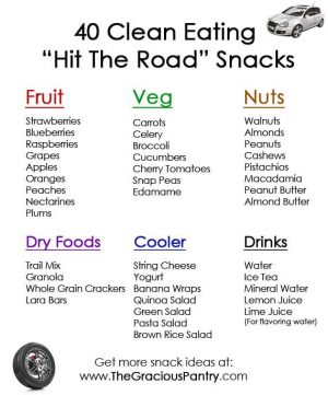 40 Clean Eating Road Trip Snacks | The Gracious Pantry