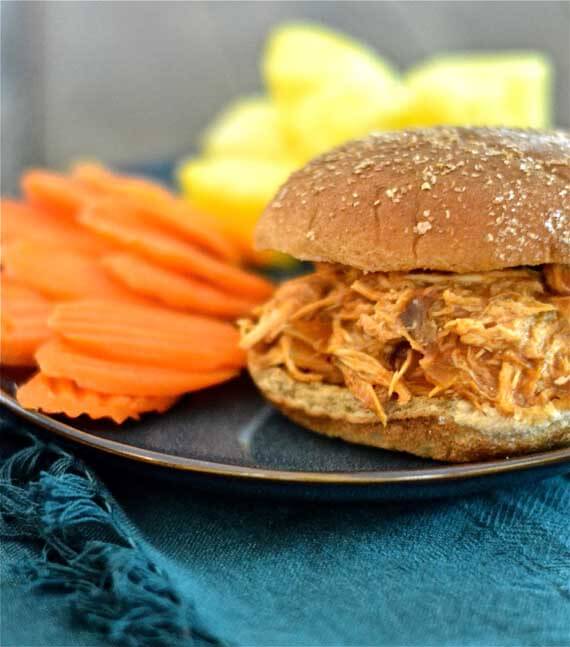 Clean Eating Hawaiian Barbecue Chicken Sandwiches