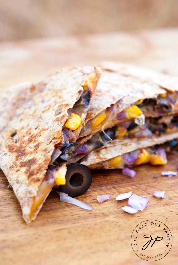 Clean Eating Stuffed Mexican Quesadillas Recipe