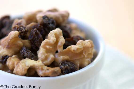 Clean Eating Raisins And Soaked Walnuts