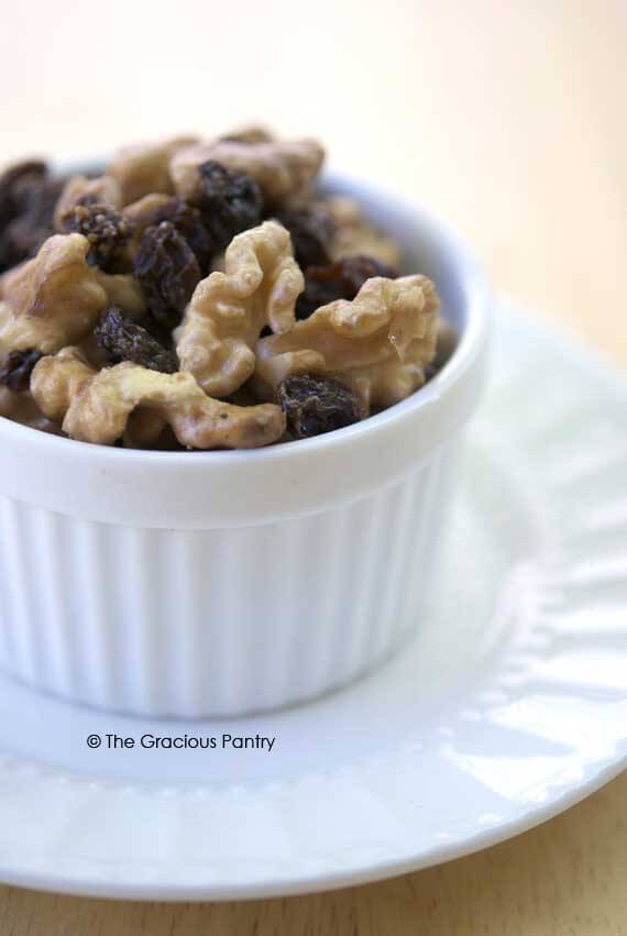 Clean Eating Raisins And Soaked Walnuts