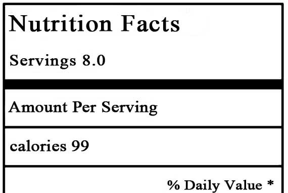 Low Carb Clean Eating nutrition label