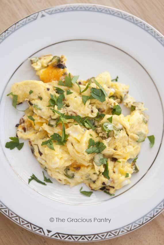 Clean Eating Asparagus Cheddar Omelet