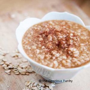 Clean Eating Buttery Cinnamon Oatmeal Recipe