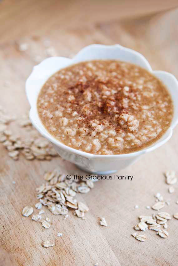 Clean Eating Buttery Cinnamon Oatmeal Recipe