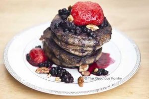 Clean Eating Pecan Hotcakes With Mixed Berries