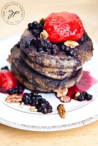 Clean Eating Pecan Hotcakes With Mixed Berries Recipe