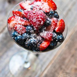 Clean Eating Coconut Berry Salad Recipe