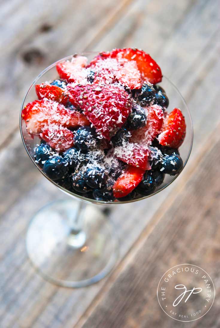 Clean Eating Coconut Berry Salad Recipe