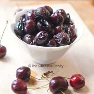 Clean Eating Barbecued Fresh Cherries