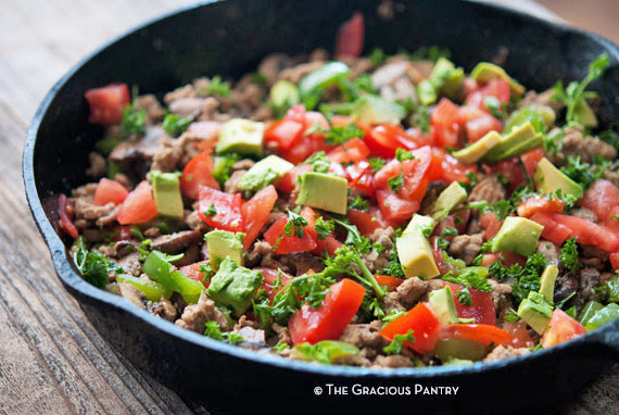 Clean Eating Turkey And Garden Vegetable Skillet Recipe