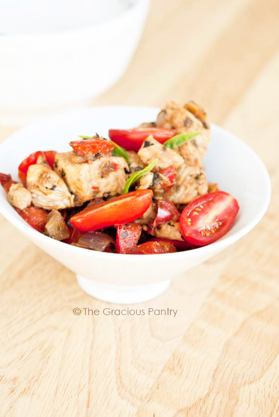 Red Vegetable Chicken Skillet Recipe The Gracious Pantry