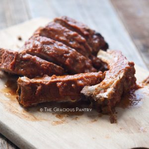 Clean Eating Slow Cooker Baby Back Ribs Recipe Served
