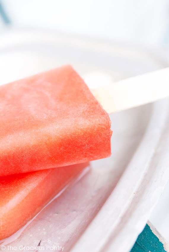 Clean Eating Watermelon Pops