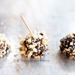 Clean Eating Chocolate And Walnut Dipped Pear Bites