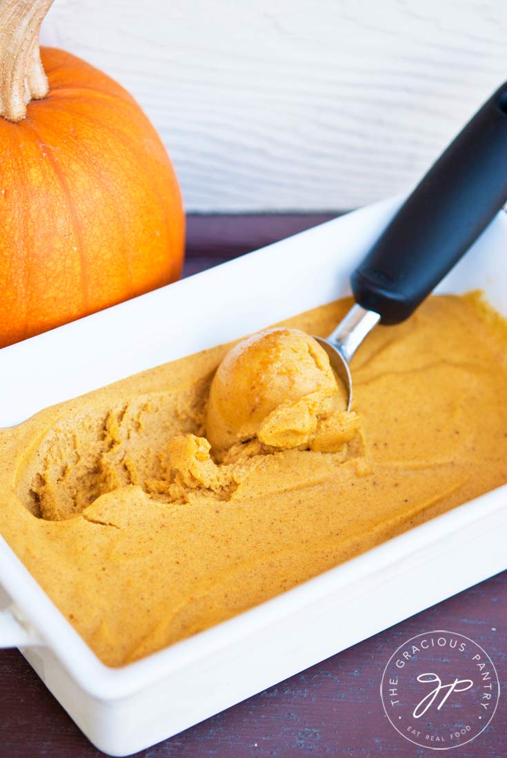 Clean Eating Pumpkin Ice Cream Recipe