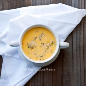 Clean Eating Broccoli Cheddar Soup Recipe