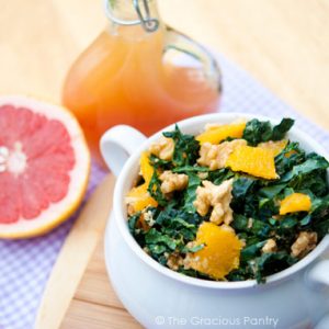 Clean Eating Spring Kale & Orange Salad Recipe