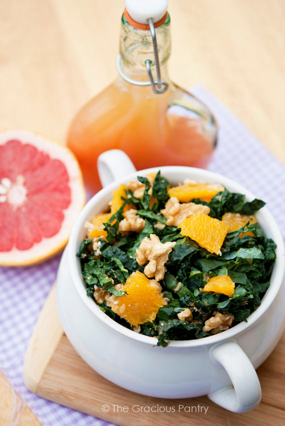 Clean Eating Spring Kale & Orange Salad Recipe