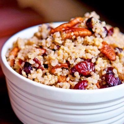 Clean Eating Cranberry Pecan Quinoa Recipe | The Gracious Pantry