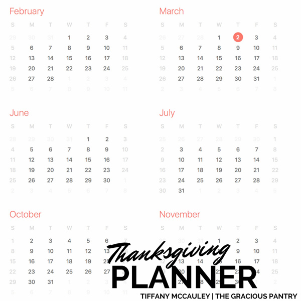 Thanksgiving Meal Planner