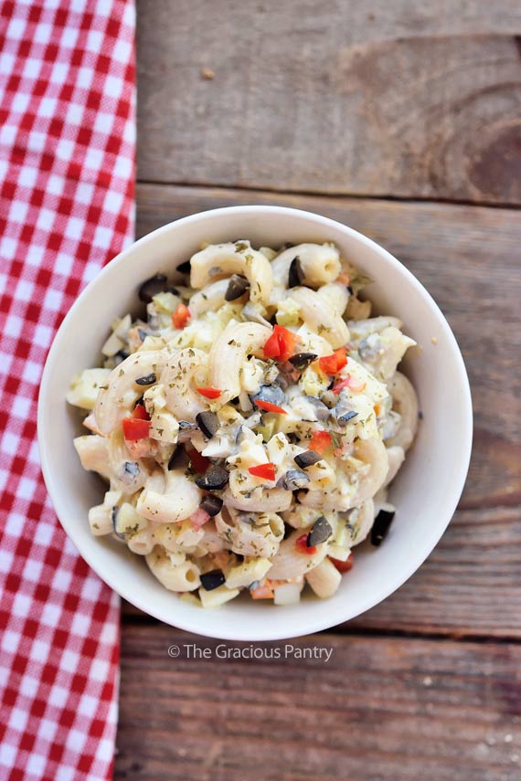 Clean Eating Traditional Macaroni Salad Recipe