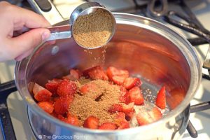 Clean Eating Chunky Strawberry Pancake Syrup Recipe