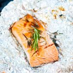 Clean Eating Hot Coal Roasted Garlic Rosemary Salmon Recipe
