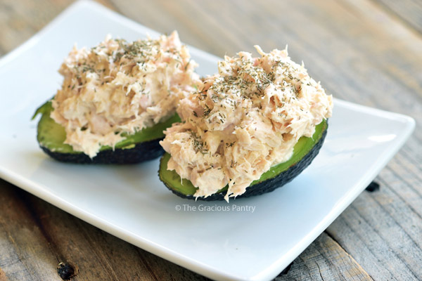 Clean Eating Tuna Stuffed Avocado Recipe