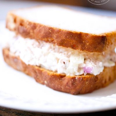 Tuna Fish Sandwich on whole wheat bread