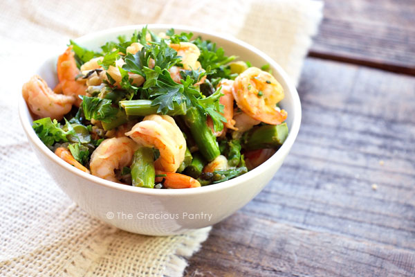 Clean Eating Shrimp And Asparagus Skillet Recipe
