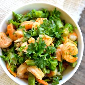 Clean Eating Shrimp And Asparagus Skillet Recipe