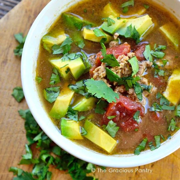 Slow Cooker Taco Soup Recipe | The Gracious Pantry