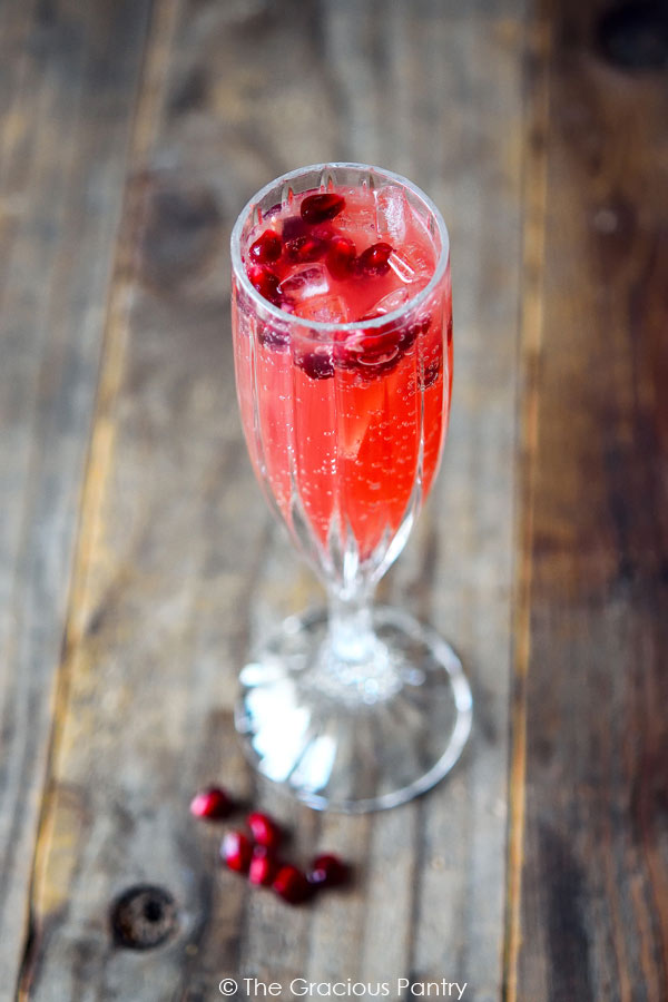 Clean Eating Cranberry Pomegranate Sparklers Recipe