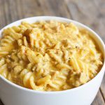 bowl of homemade Hamburger Helper cheeseburger pasta