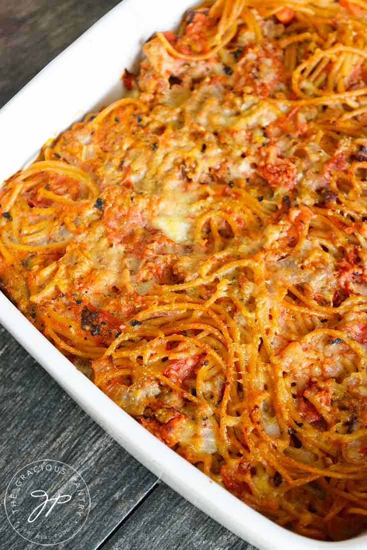Spaghetti Pie Recipe | The Gracious Pantry | Easy Pasta Dinners