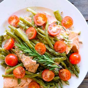 Clean Eating Pressure Cooker Mediterranean Rosemary Salmon Recipe